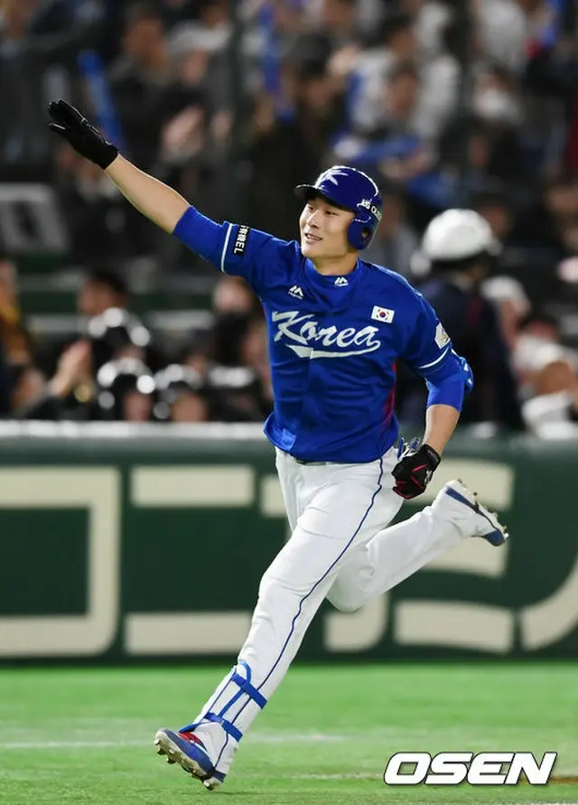 ＜アジアプロ野球CS＞“本塁打”キム・ハソン、雪辱誓う「決勝で再び日本と対戦できるように」（提供:OSEN）