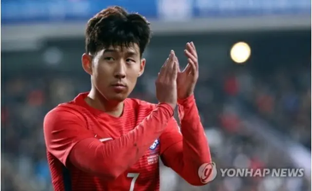 サッカー韓国代表のエース、孫興民＝（聯合ニュース）