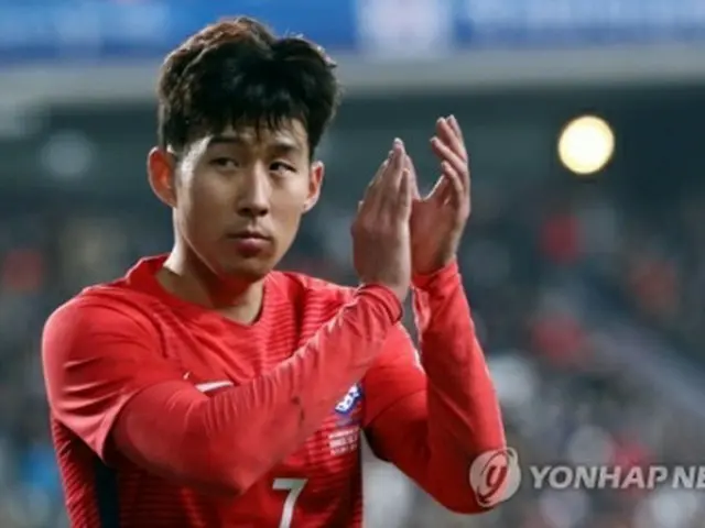 サッカー韓国代表のエース、孫興民＝（聯合ニュース）