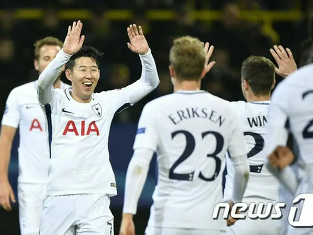 ＜サッカー＞“決勝ゴール”ソン・フンミン「厳しい試合だったが、僕たちの精神力が強かった」（提供:news1）