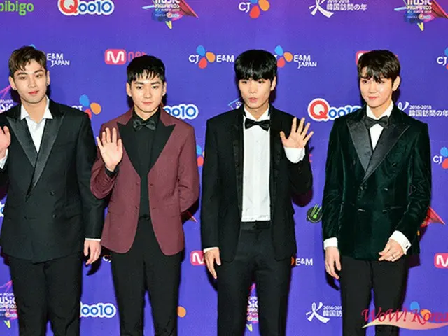 「NU‘EST W」左からベクホ、アロン、JR、レン