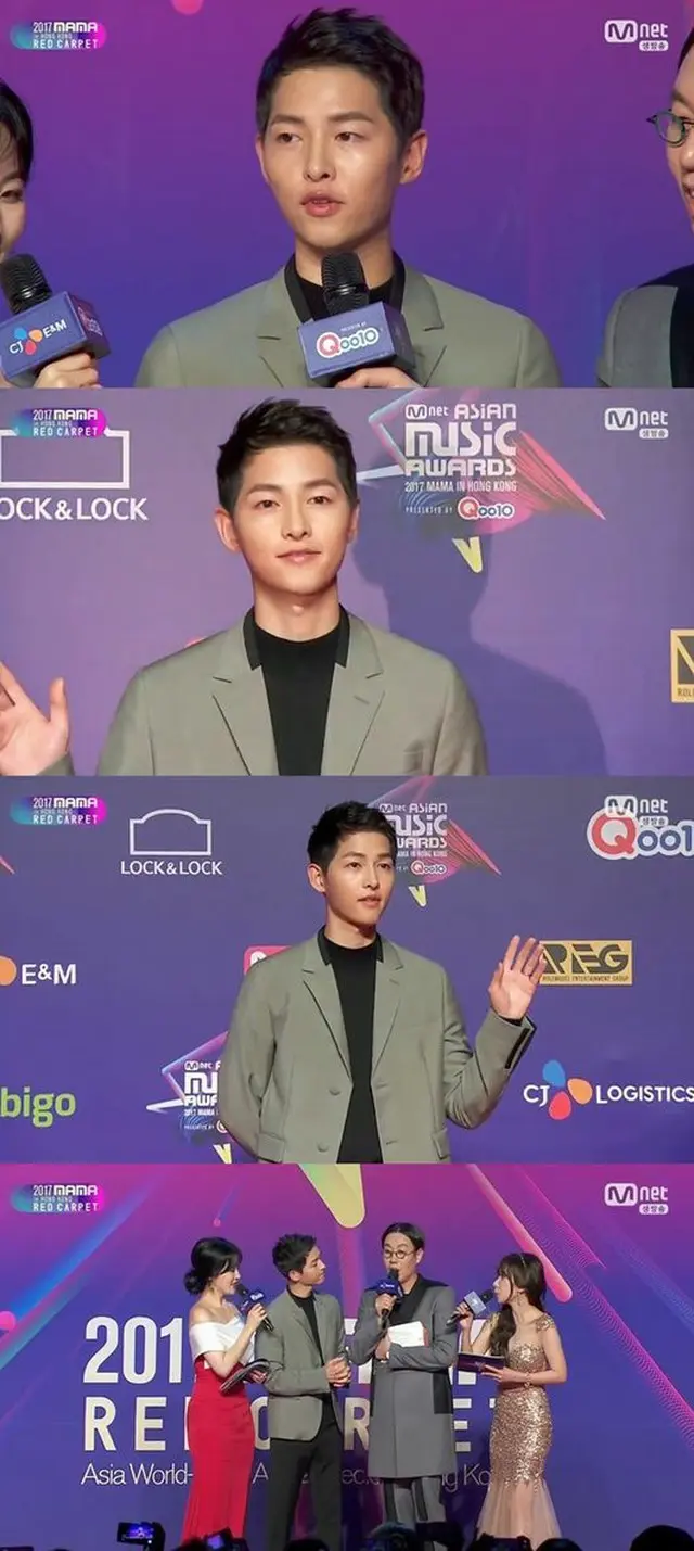 韓国俳優ソン・ジュンギが、「2017MAMA」で「新婚を楽しむことも大事だ」と語った。（提供:OSEN）