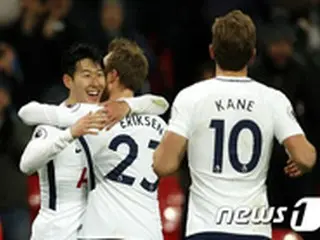 ＜サッカー＞ソン・フンミン、4試合連続ゴール…トッテナムは3連勝