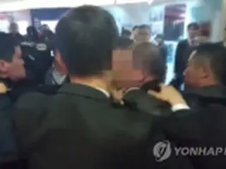 中国警護員の文大統領取材団暴行事件　韓国記者協会が非難声明