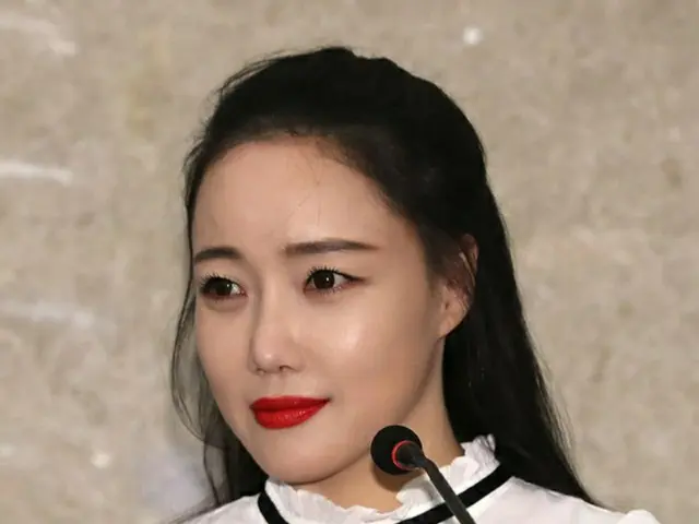 韓国の女性ポップアーティストであるナンシー・ランが会見開いた。（写真提供:news1)