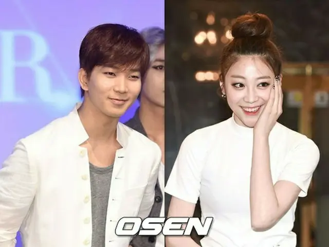 熱愛説が浮上した「MBLAQ」G.Oと女優チェ・イェスル。（提供:OSEN）