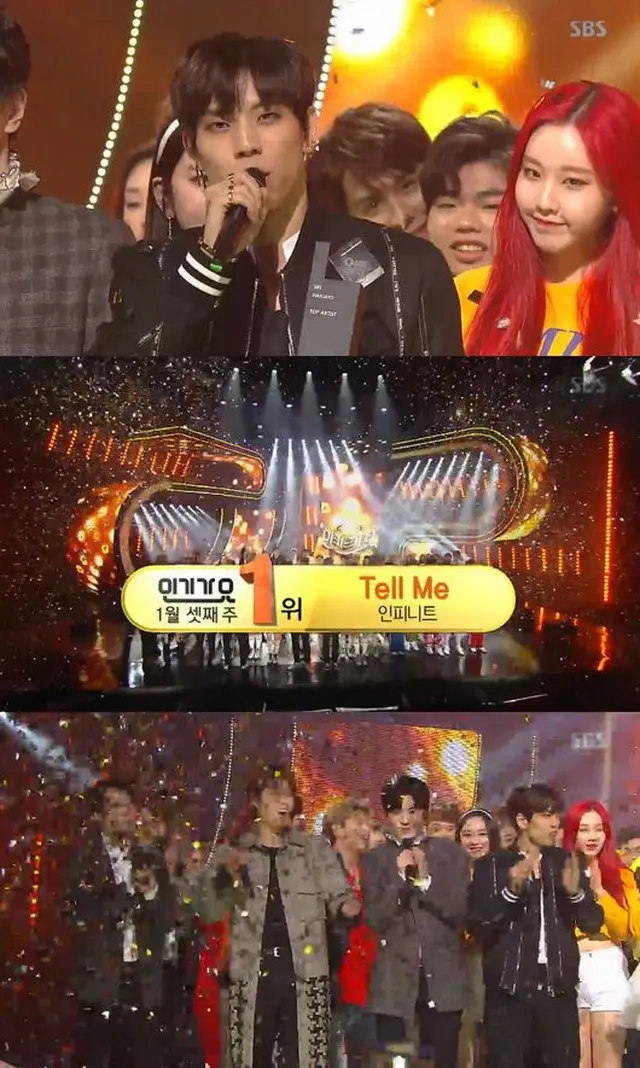 「INFINITE」が「人気歌謡」で1位を獲得した。（提供:OSEN）