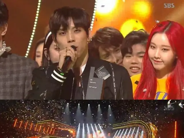 「INFINITE」が「人気歌謡」で1位を獲得した。(提供:OSEN)