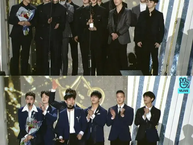 韓国ボーイズグループ「SEVENTEEN」と「BTOB」が、「ソウル歌謡大賞」で本賞を受賞した。（提供:news1）
