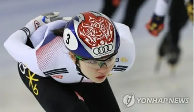 平昌五輪に向けトレーニングする沈錫希（資料写真）＝（聯合ニュース）