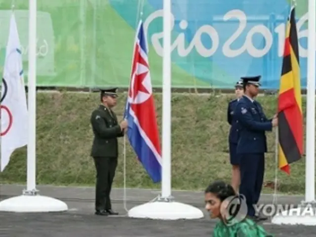 リオ五輪での北朝鮮選手団の入村式の様子（資料写真）＝（聯合ニュース）