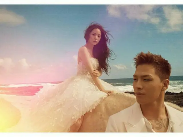 夫婦になった「BIGBANG」SOLと女優ミン・ヒョリンが、結婚に関して感謝のあいさつをした。（提供:OSEN）