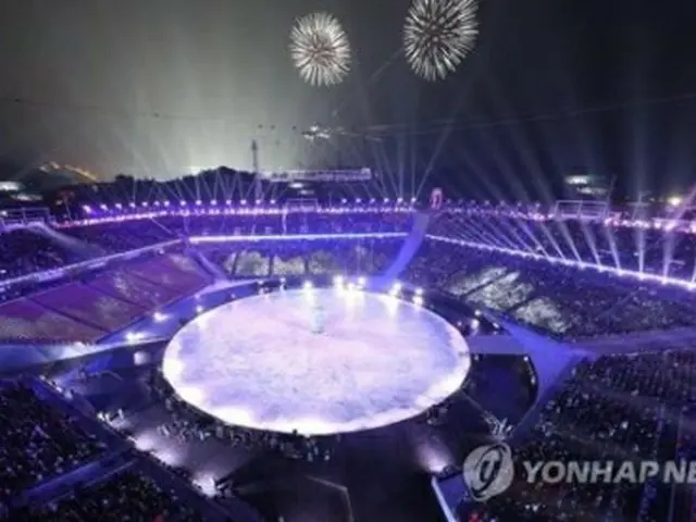 平昌冬季五輪の開会式の様子＝９日、平昌（聯合ニュース）