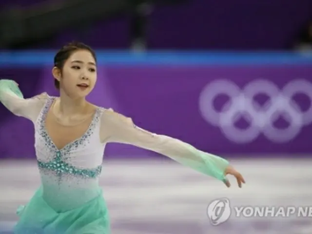 華麗な演技を見せた崔多彬＝１１日、江陵（聯合ニュース）