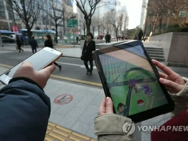 ポケモンＧＯは韓国で昨年１月に配信され一時期ブームとなった（資料写真）＝（聯合ニュース）