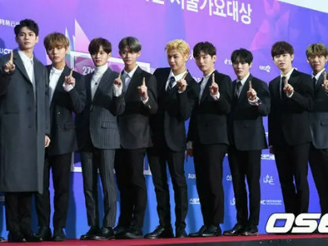 2月の歌手ブランド評判1位に輝いた「Wanna One」。(提供:OSEN）