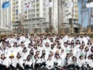 ［平昌五輪］史上最多メダルの韓国選手団　選手村で解団式