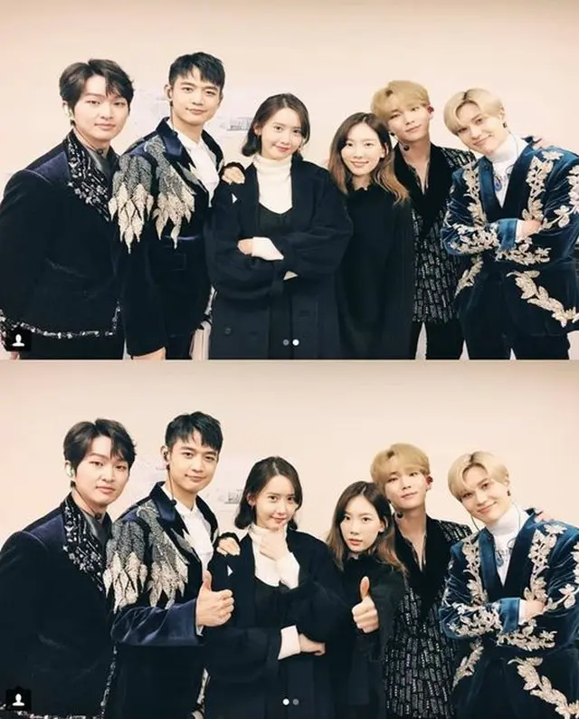 「少女時代」テヨン＆ユナ、仲間「SHINee」のコンサートを応援（提供:OSEN）