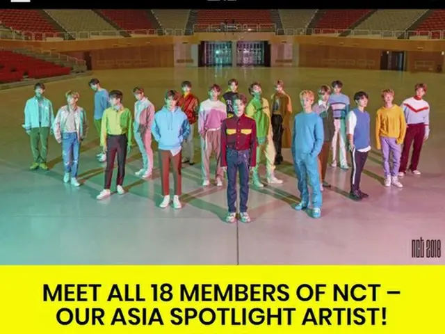 「NCT」、”MTV ASIA3・4月のアーティスト”に選定＝2か月連続は初（提供:OSEN）