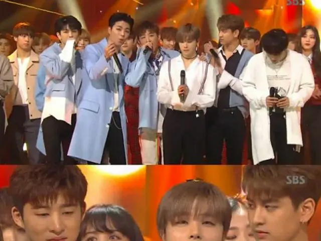 「iKON」が「人気歌謡」で3週連続1位に輝いた。（提供:OSEN）