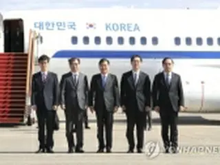 北朝鮮メディア　韓国特使団の到着を報道