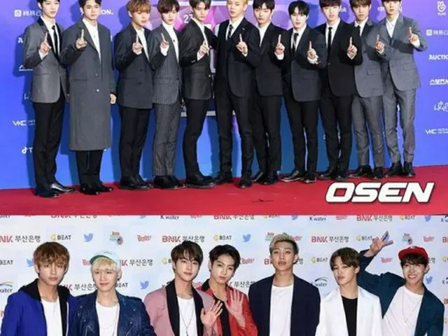 3月のボーイズグループブランド評判1位を獲得した「Wanna One」。2位は「防弾少年団」、3位は「iKON」。（提供:OSEN）