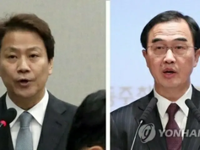 任氏（左）と趙氏＝（聯合ニュース）