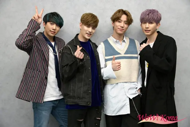 「U-KISS」左からフン、イライ、ジュン、キソプ