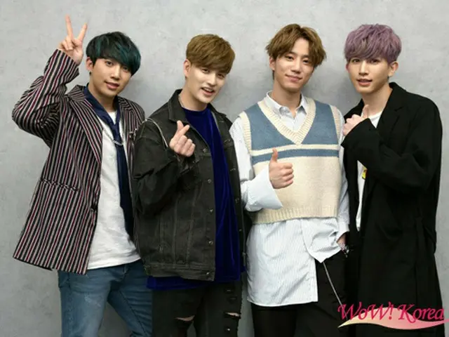 「U-KISS」左からフン、イライ、ジュン、キソプ