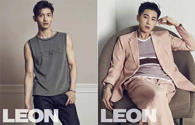 韓国の男性ライフスタイル誌「LEON」が4月号を通して「東方神起」の画報を公開した。（提供:news1）