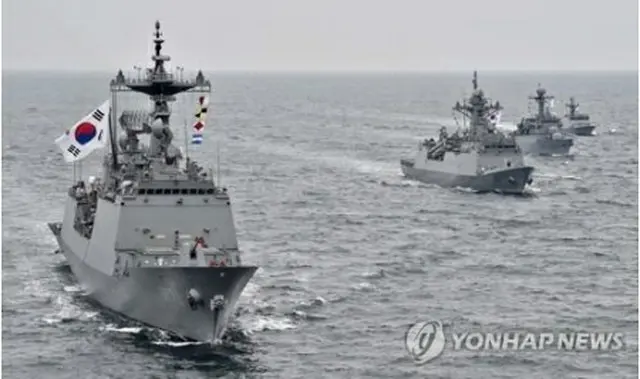 海軍が昨年実施した海上機動訓練（資料写真）＝（聯合ニュース）