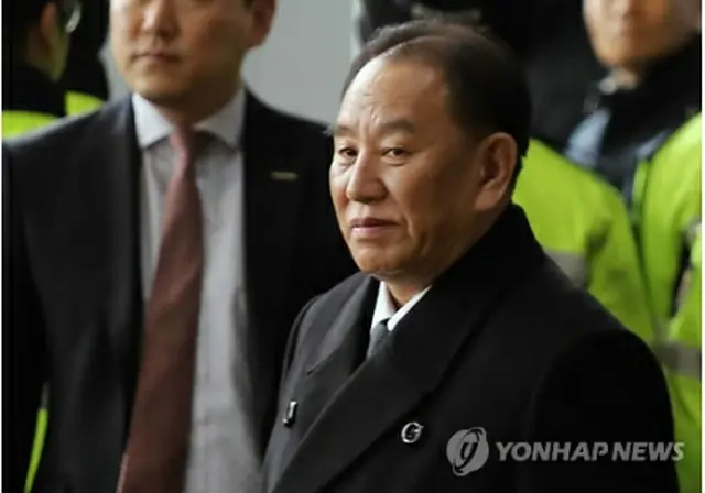 ２月に訪韓した際の金英哲氏＝（聯合ニュース）