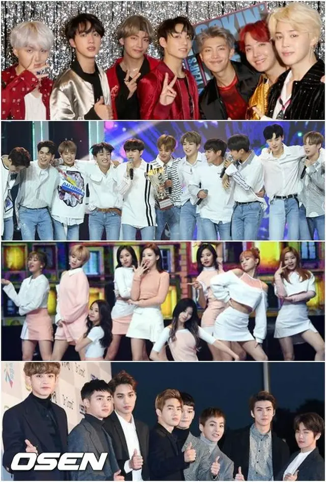 「防弾少年団」、フォーブス選定パワーセレブリティ1位に…2位に「Wanna One」（提供:OSEN）