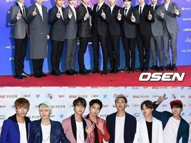 ボーイズグループのブランド評判2018年4月ビッグデータ分析結果、1位は「Wanna One」、2位は「防弾少年団」、3位は「BIGBANG」だった。（提供:OSEN）