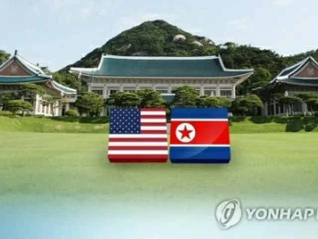 トランプ大統領は米朝会談の開催は５月か６月上旬になると述べた（資料コラージュ、聯合ニュースＴＶ）＝（聯合ニュース）