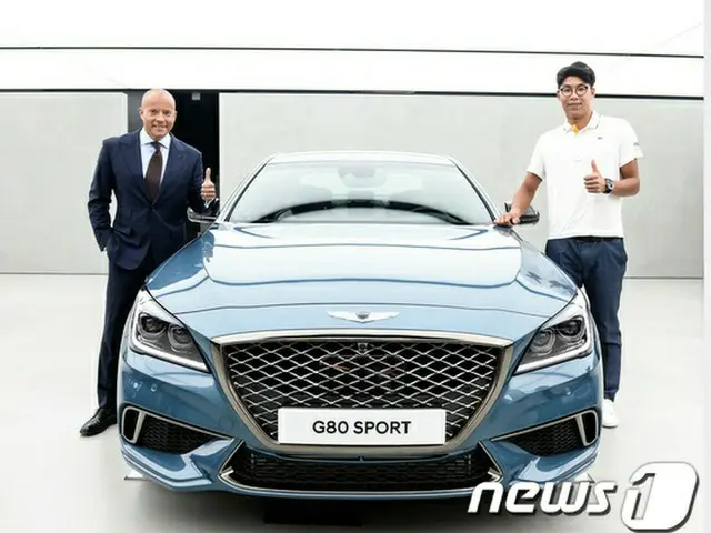現代自動車のジェネシスブランドが韓国テニスの看板チョン・ヒョン（世界ランキング19位）とスポンサー契約を結んだ。（提供:news1）