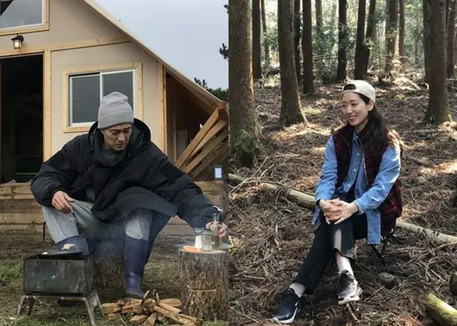 tvN新バラエティ「森の小さな家」側、俳優ソ・ジソブ＆パク・シネの撮影風景を公開（提供:OSEN）
