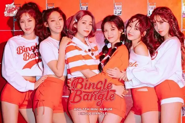 韓国ガールズグループ「AOA」メンバーのチャンミが、新曲「Bingle Bangle」のポスターを公開した。（提供:OSEN）