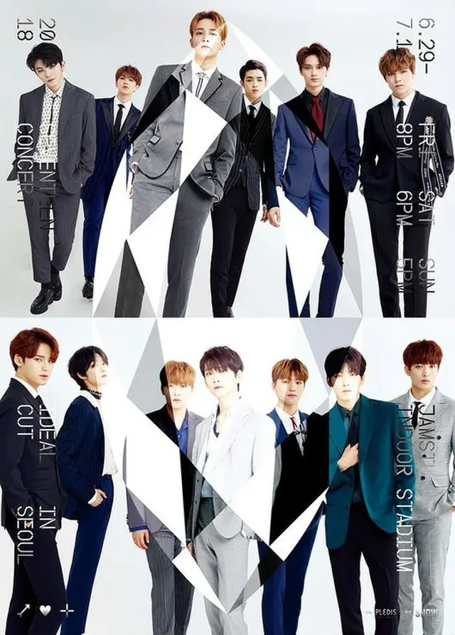 韓国アイドルグループ「SEVENTEEN」が来る6月29日、約1年ぶりに単独コンサート「2018 SEVENTEEN CONCERT 'IDEAL CUT' IN SEOUL」を開催する。（提供:OSEN）