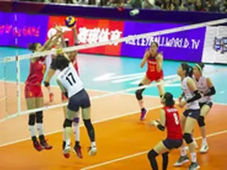＜バレーボール＞韓国女子代表、世界1位の中国を撃破