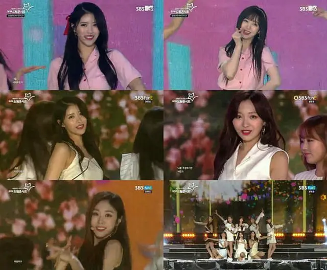 「LOVELYZ」が19日、SBS funE、SBS MTVを通じて放送された「第24回愛してる大韓民国2018ドリームコンサート」で、8人の完全体でステージに立った。（提供:OSEN）