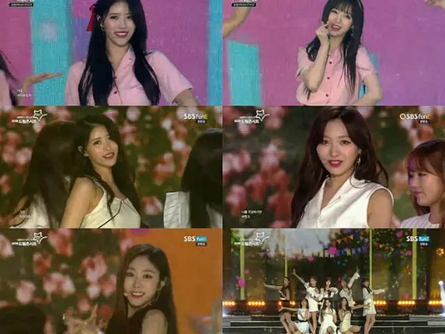 「LOVELYZ」が19日、SBS funE、SBS MTVを通じて放送された「第24回愛してる大韓民国2018ドリームコンサート」で、8人の完全体でステージに立った。（提供:OSEN）