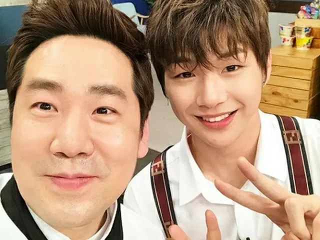 “スターシェフ”サム・キム、カン・ダニエル（Wanna One）との写真公開「息子に自慢した」（提供:OSEN）