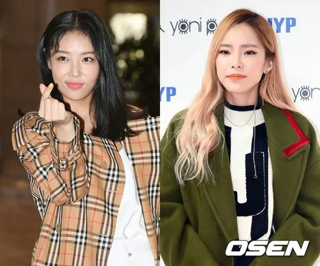 韓国ガールズグループ「Wonder Girls」出身のユビンと歌手Heizeがバラエティ番組「一食ください」に出演することがわかった。（提供:OSEN）