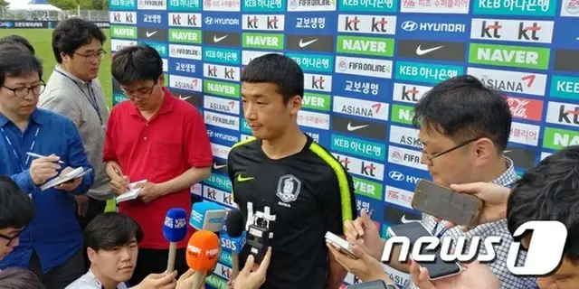 ＜サッカー＞“一等兵”キム・ミヌ「軍人精神で強い姿を見せたい」