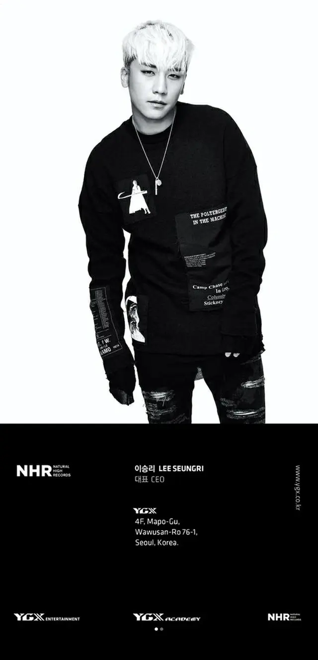 「BIGBANG」V.I、YGXの代表に！YG代表が名刺を公開（提供:OSEN）