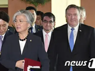 ＜米朝会談＞ポンペオ米国務長官「金正恩氏も迅速な非核化を望んでいる」＝日米韓外相会談