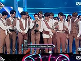 「Wanna One」、「M COUNTDOWN」1位で3冠達成