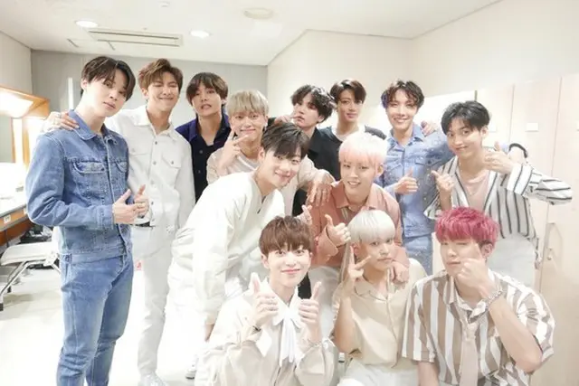 韓国ボーイズグループ「ONF」が、「防弾少年団」に会った。（提供:news1）