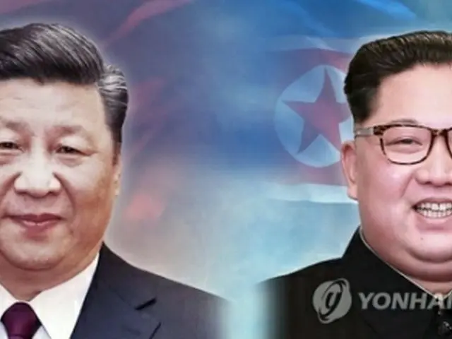 金正恩委員長（右）は中国で習近平国家主席と会談するとみられている（コラージュ）＝（聯合ニュース）